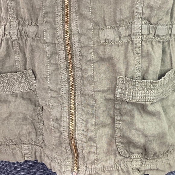 Caslon Linen Jacket Sz Large - Picture 3 of 7